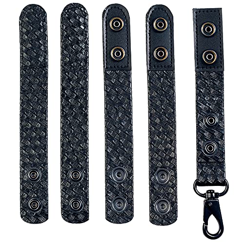 Basketweave Duty Belt Keeper Set with Key Clip