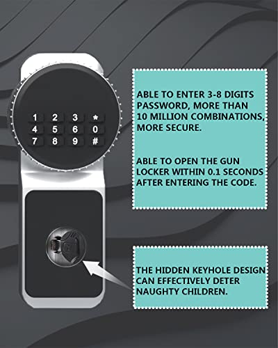 Digital Rifle Safe with Quick Access and Shelf