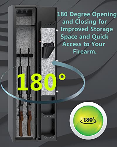 Digital Rifle Safe with Quick Access and Shelf