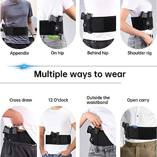 Breathable Belly Band Holster for Pistols and Revolvers