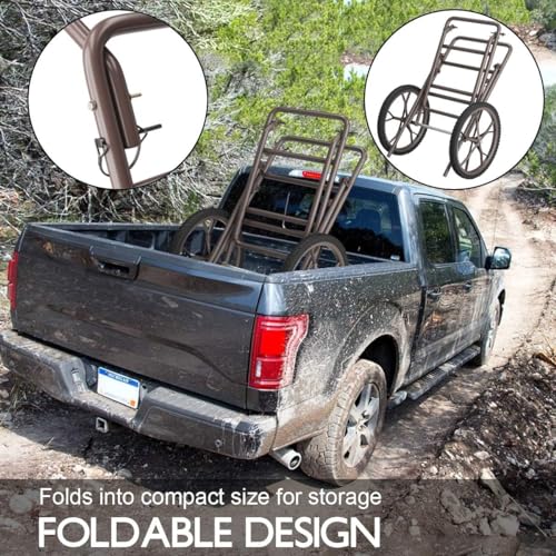 500 LBS Capacity Folding Deer Cart with Big Wheels