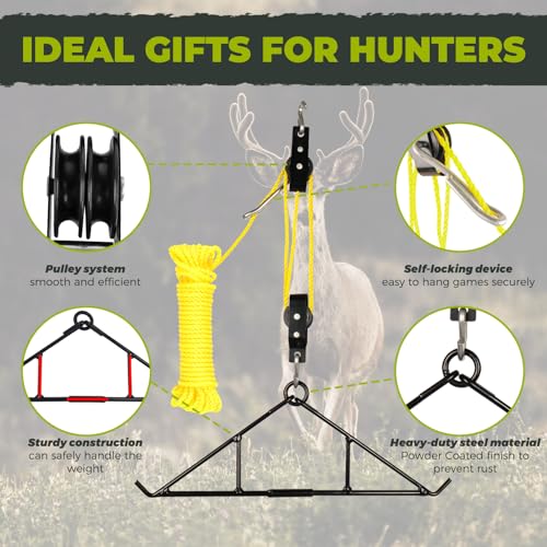 Highwild Game Hanging Kit with Pulleys & Rope