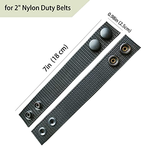 Tactical Duty Belt Keepers with Double Snaps