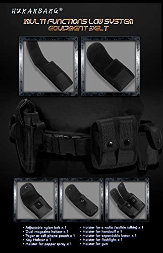 HUNANBANG 10-in-1 Tactical Utility Duty Belt