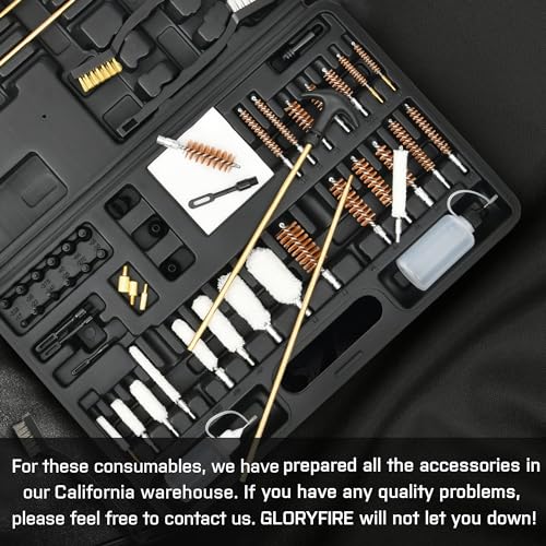 GLORYFIRE Universal Gun Cleaning Kit - Portable and Travel-Friendly