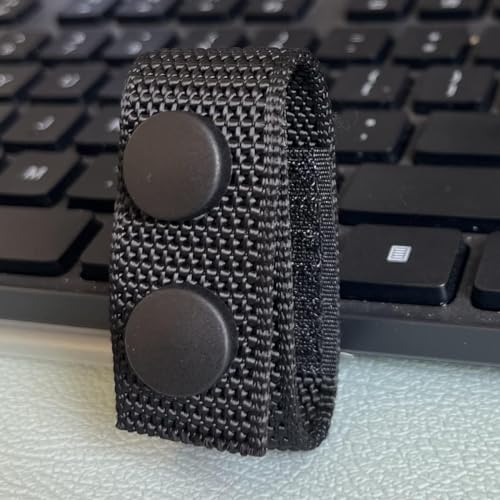 4-Pack Tactical Nylon Duty Belt Keepers - Black