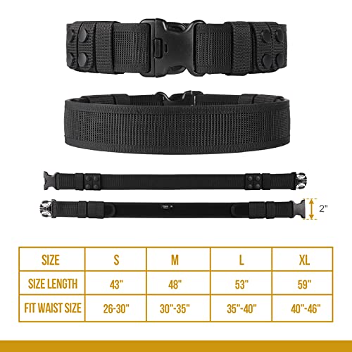 VISMIX 2" Security Nylon Duty Belt with Keepers
