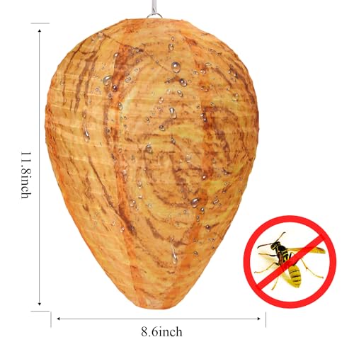 4 Pack Wasp Nest Decoys for Outdoor Protection