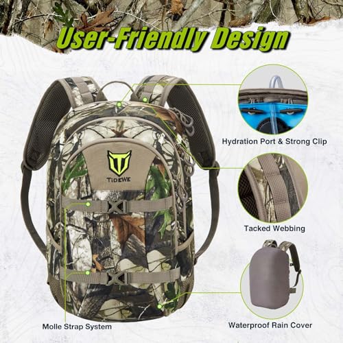 TIDEWE Waterproof 25L Hunting Backpack in Camo