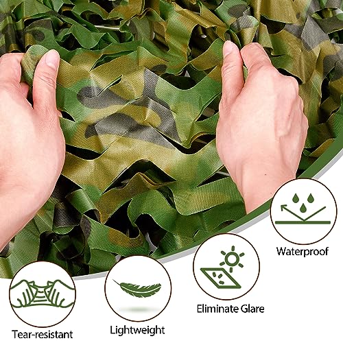 Woodland Camo Netting for Hunting and Decoration