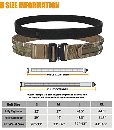 KRYDEX Quick Release MOLLE Tactical Belt 1.75