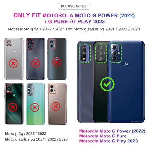 LeYi for Moto G-Play-2023-Case with Screen Protector