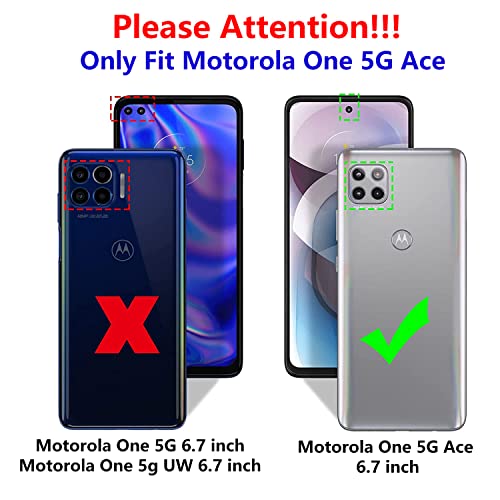 Moto One 5G Ace Metal Ring Kickstand Case