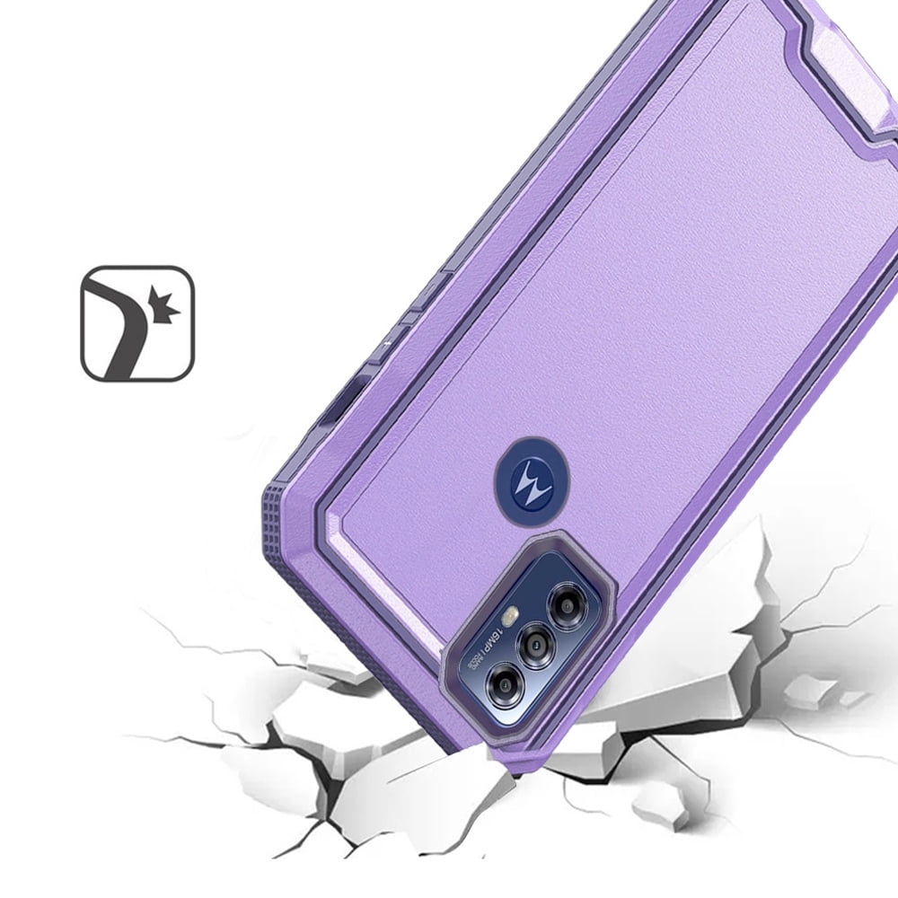 Purple Shockproof Case for Motorola Moto G Play