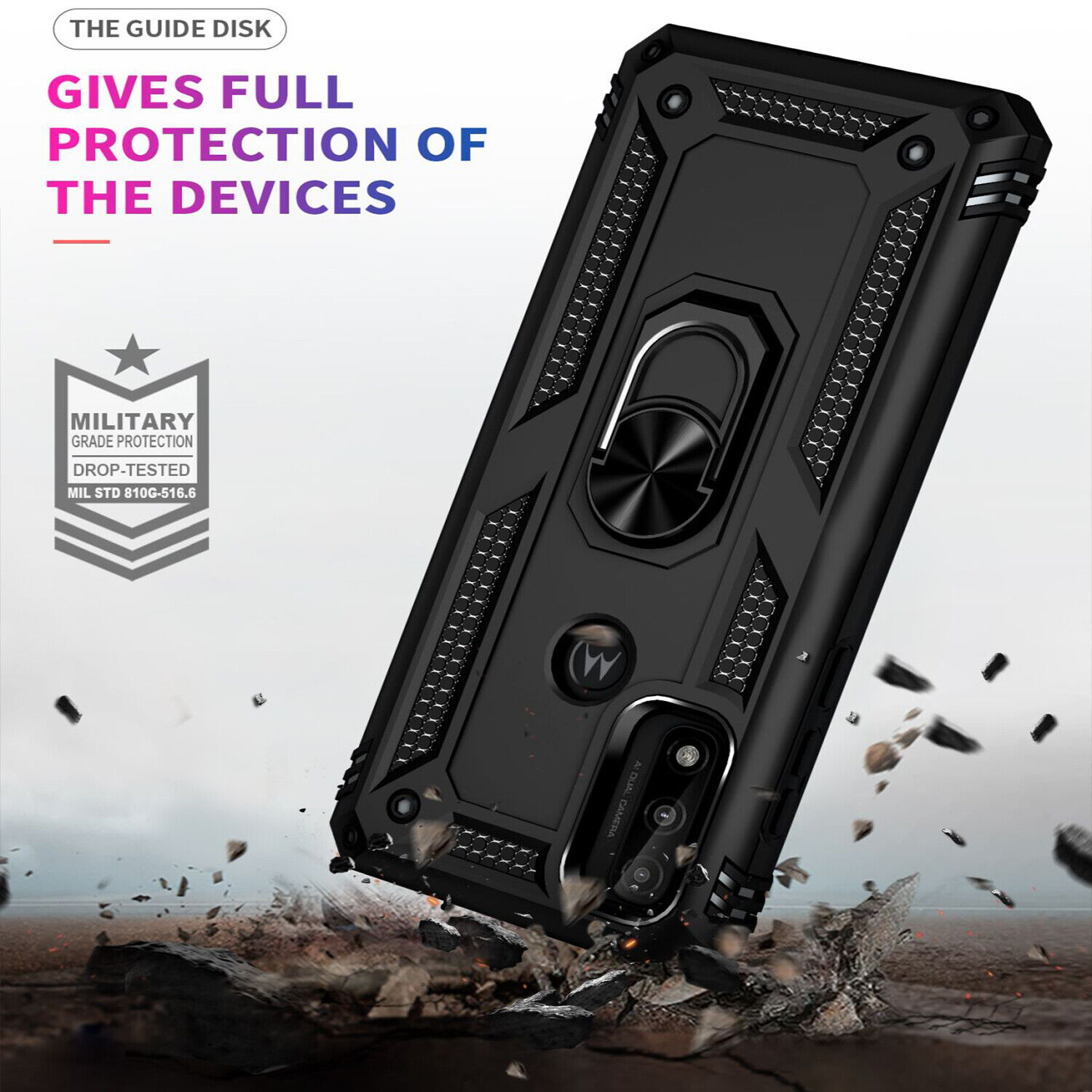 Motorola Moto G Pure/Power 5G 2023/2022 Case with Glass Cover