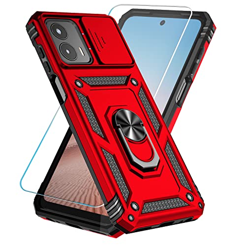 Red SunStory Military-Grade Case for Moto G 5G