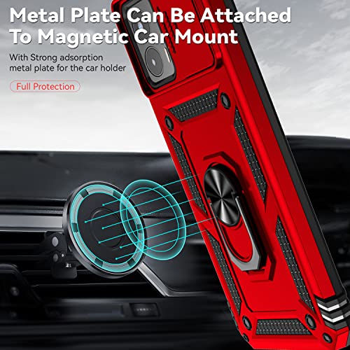 Red SunStory Military-Grade Case for Moto G 5G