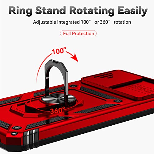 Red SunStory Military-Grade Case for Moto G 5G
