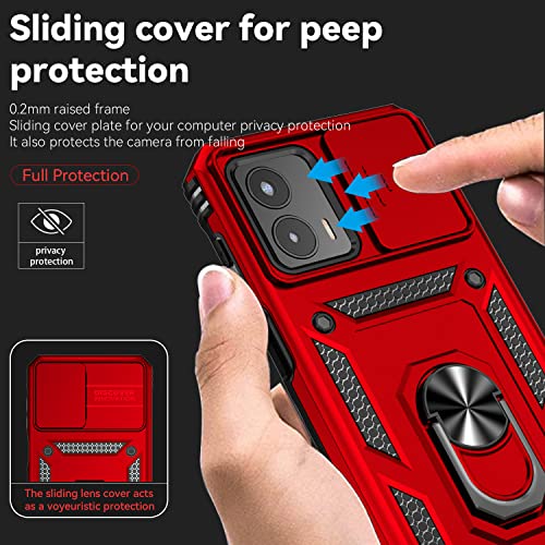 Red SunStory Military-Grade Case for Moto G 5G