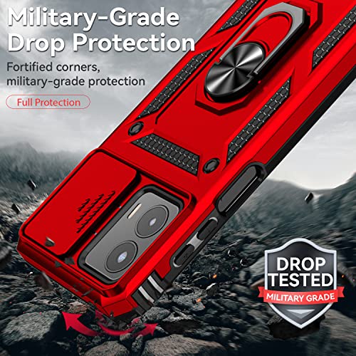 Red SunStory Military-Grade Case for Moto G 5G