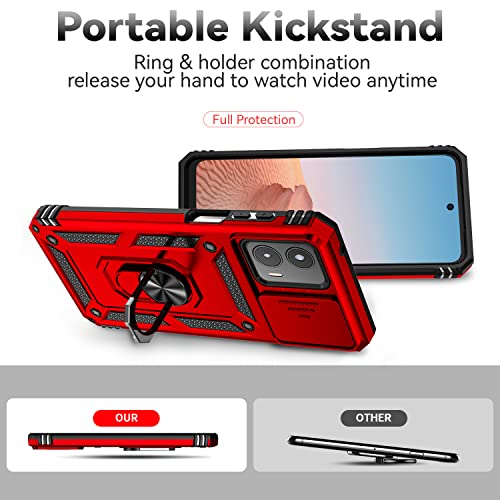 Red SunStory Military-Grade Case for Moto G 5G