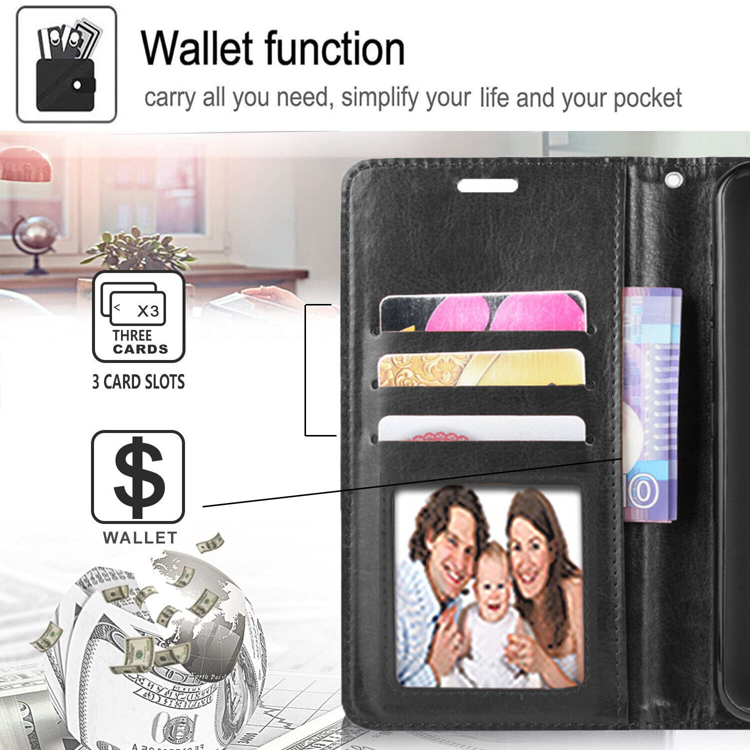 Motorola Moto G Play Case with Tempered Glass