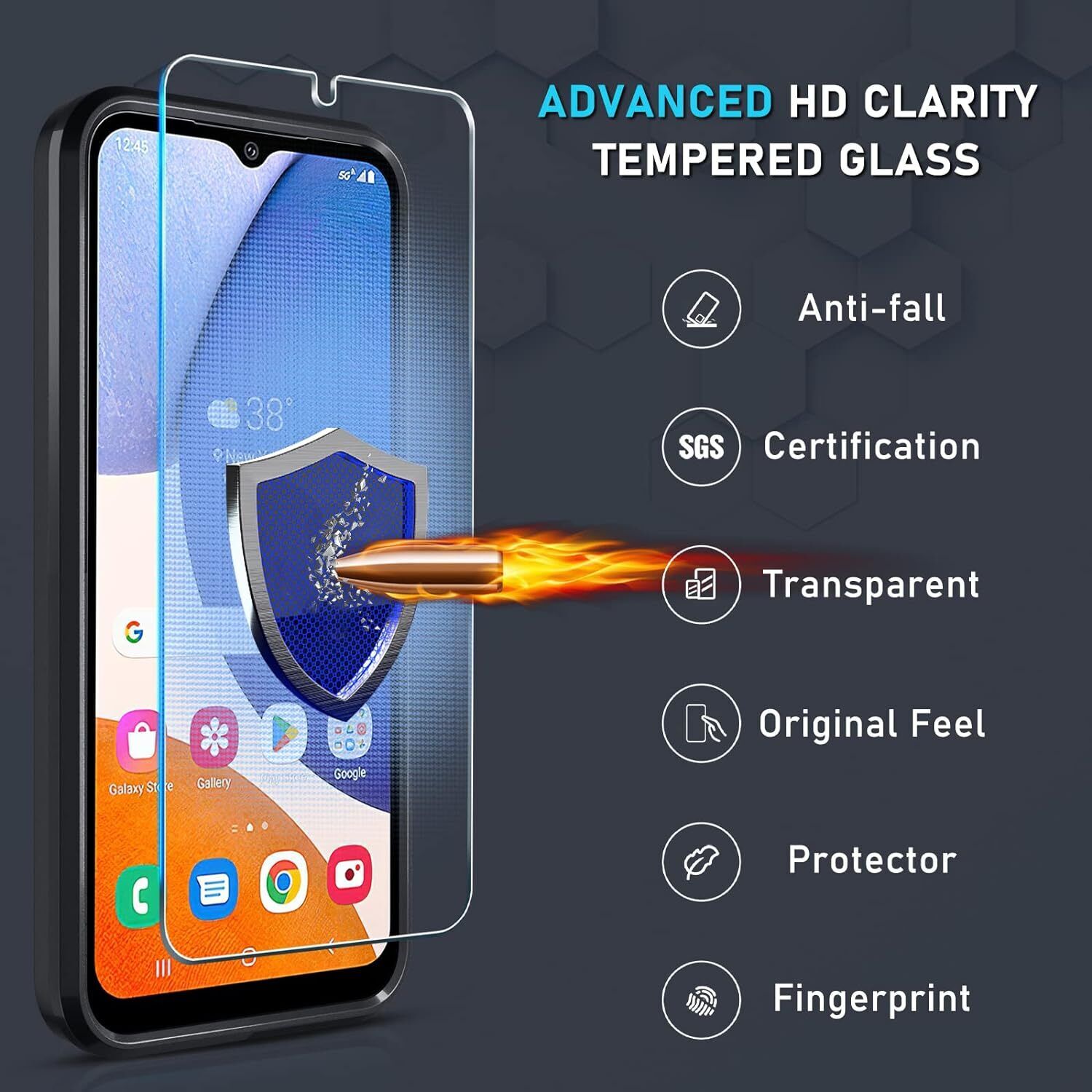Motorola Moto G Play 2023 Case + Glass Cover