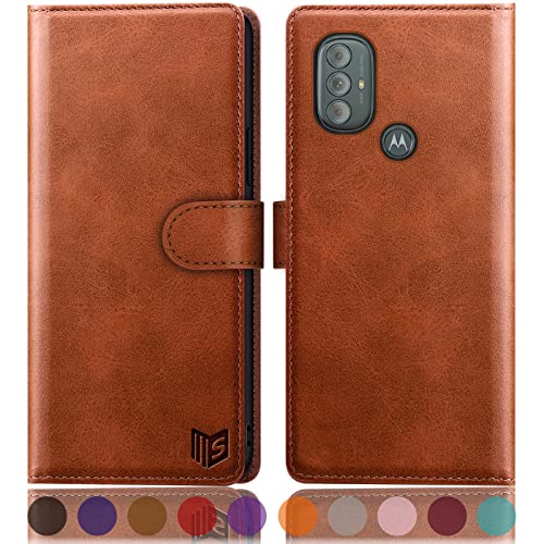SUANPOT Moto G Power 2022 Wallet Case, RFID Blocking