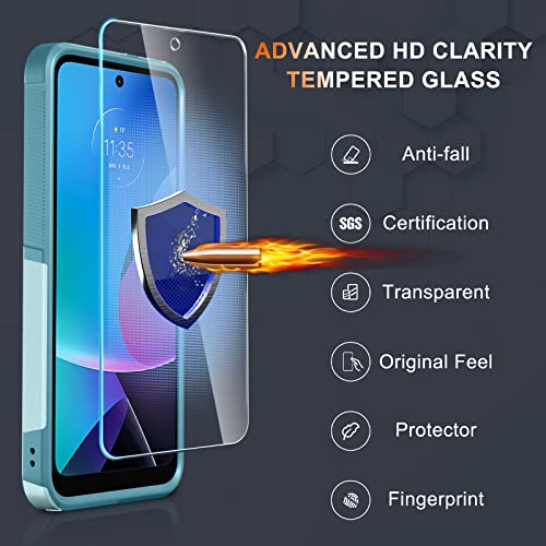 Mint Green Dual Layer Rugged Phone Case for Motorola Moto G Power 5G 2023 & Moto G 5G 2023
