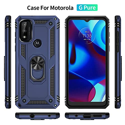 Blue Ring Shockproof Case for Moto G Phones