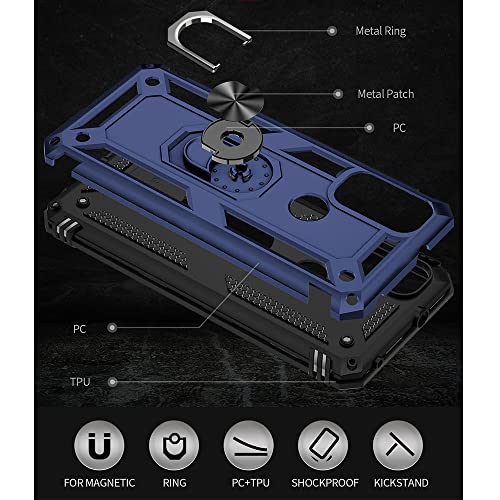 Blue Ring Shockproof Case for Moto G Phones