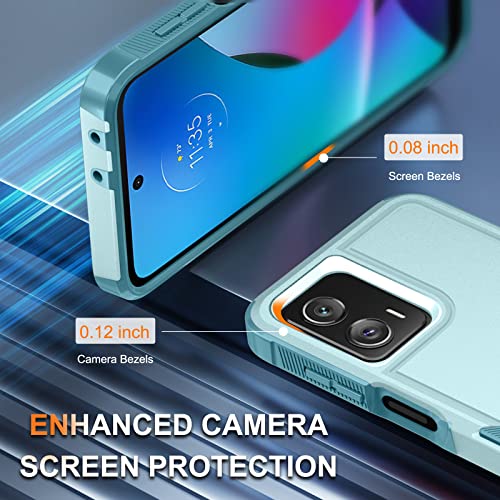 Mint Green Dual Layer Rugged Phone Case for Motorola Moto G Power 5G 2023 & Moto G 5G 2023