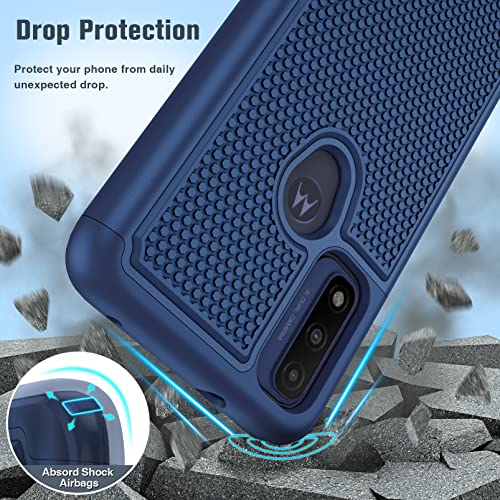 Motorola Moto G Pure Case: Dual Layer Protection (Navy Blue)