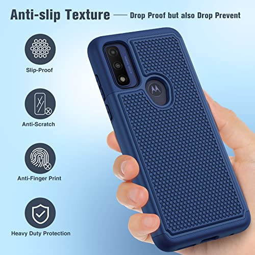 Motorola Moto G Pure Case: Dual Layer Protection (Navy Blue)