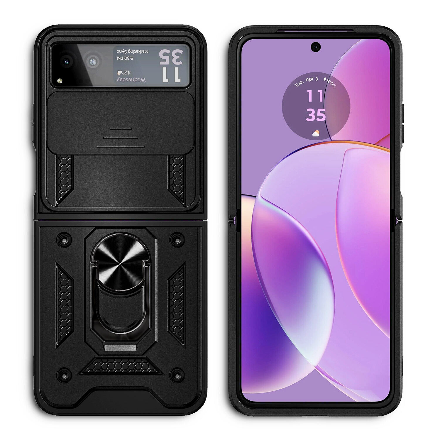 Motorola Razr 2023 Case with Shockproof Ring Stand
