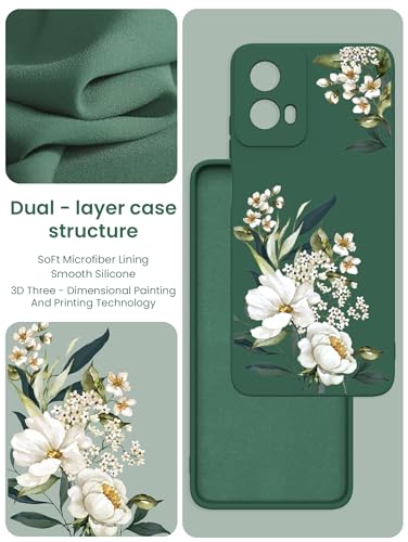 Midnight Green Silicone Case for Moto G 5G