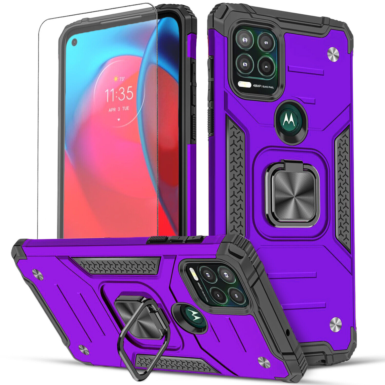 Motorola Moto G Stylus 5G Case + Tempered Glass