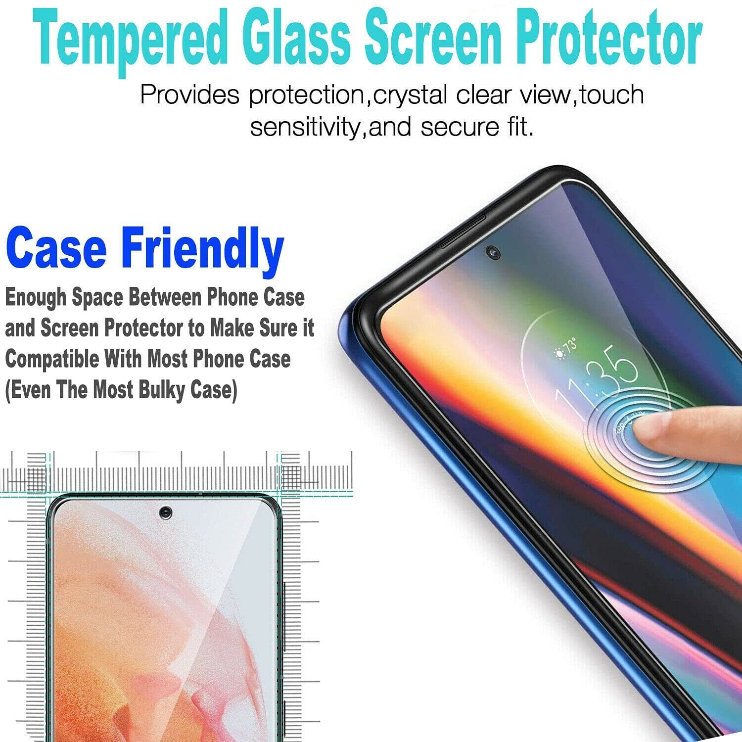 Motorola Moto G Stylus 5G Case + Tempered Glass