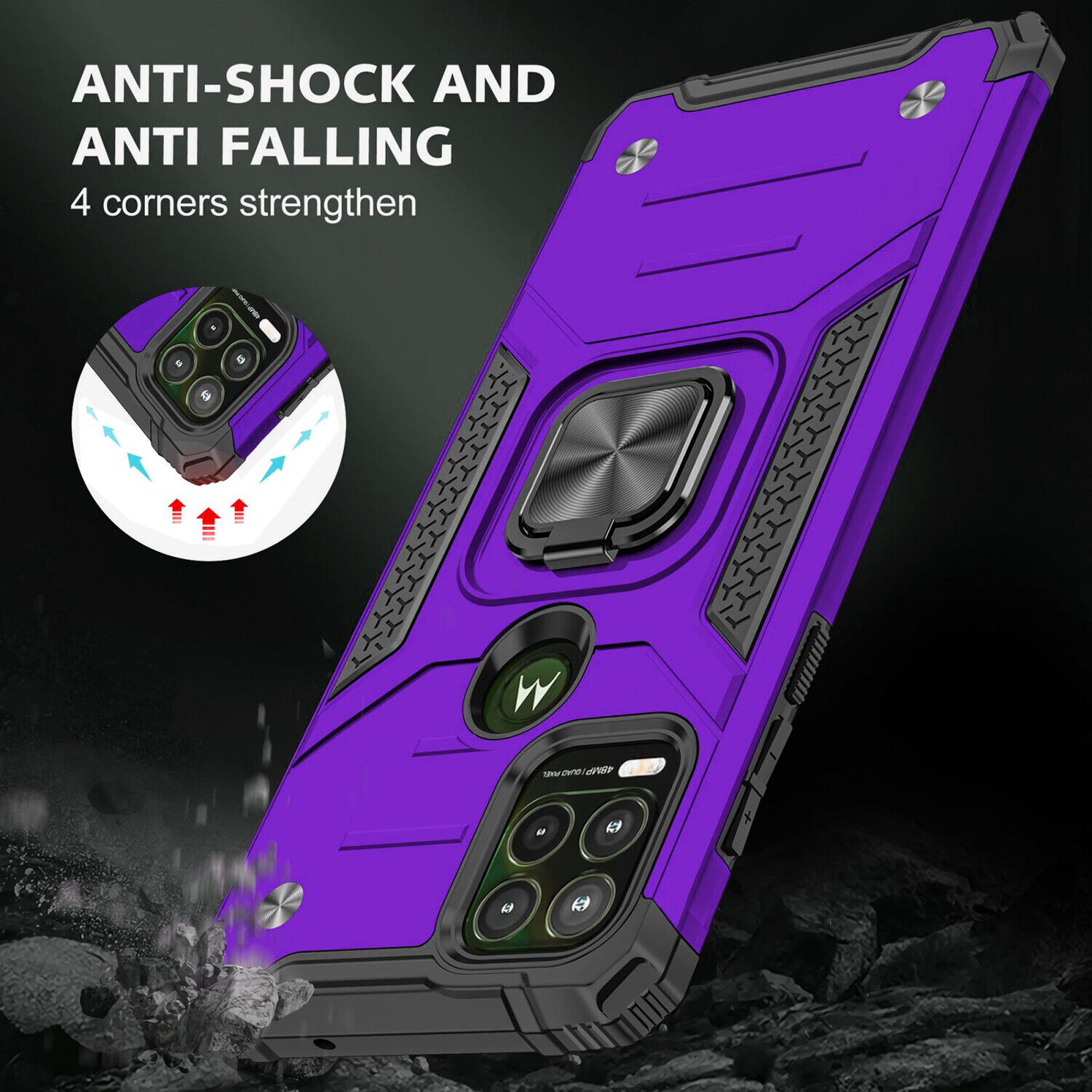 Motorola Moto G Stylus 5G Case + Tempered Glass
