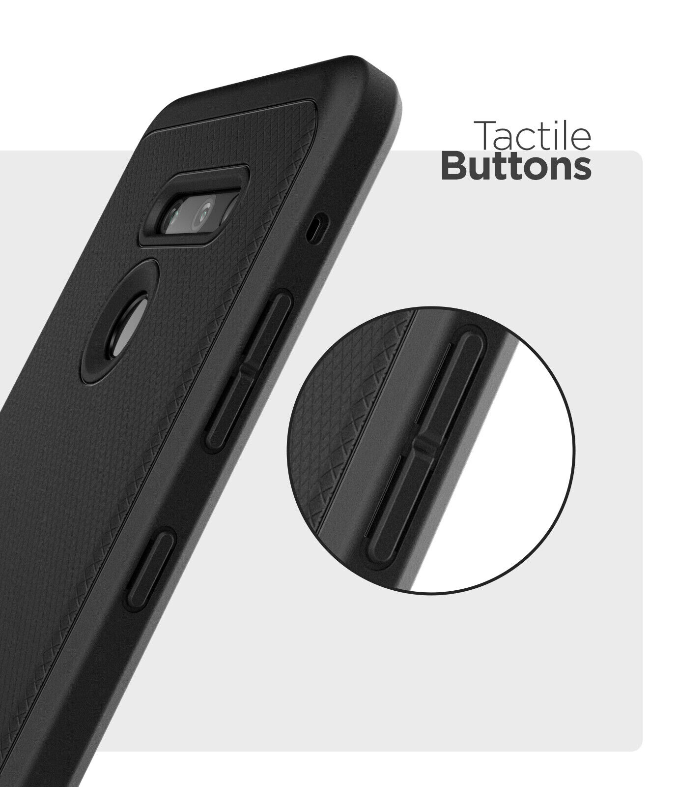 Slim fit black phone cover for LG G8 ThinQ