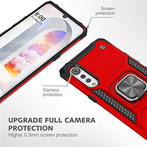 YmhxcY Hybrid Rugged Case for LG Velvet 5G