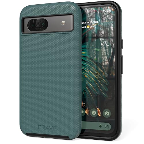 Forest Green Dual Guard Shockproof Case for Google Pixel 8a