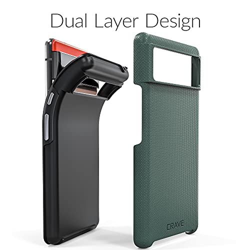 Forest Green Shockproof Dual Layer Case for Google Pixel 6