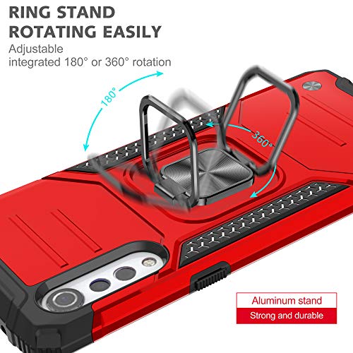 YmhxcY Hybrid Rugged Case for LG Velvet 5G