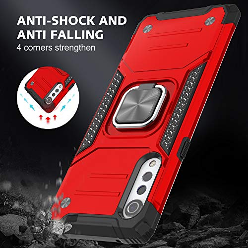 YmhxcY Hybrid Rugged Case for LG Velvet 5G