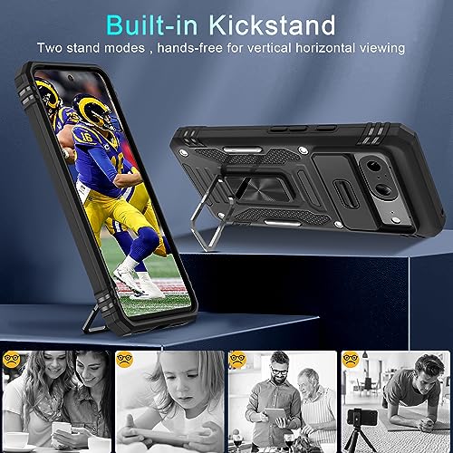 DEERLAMN Google Pixel 8a Case with Camera Cover