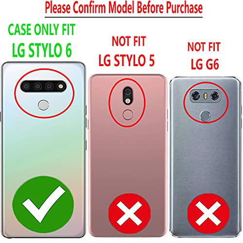 Navy LG Stylo 6 Case with Screen Protector