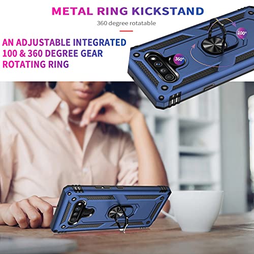 Navy LG Stylo 6 Case with Screen Protector