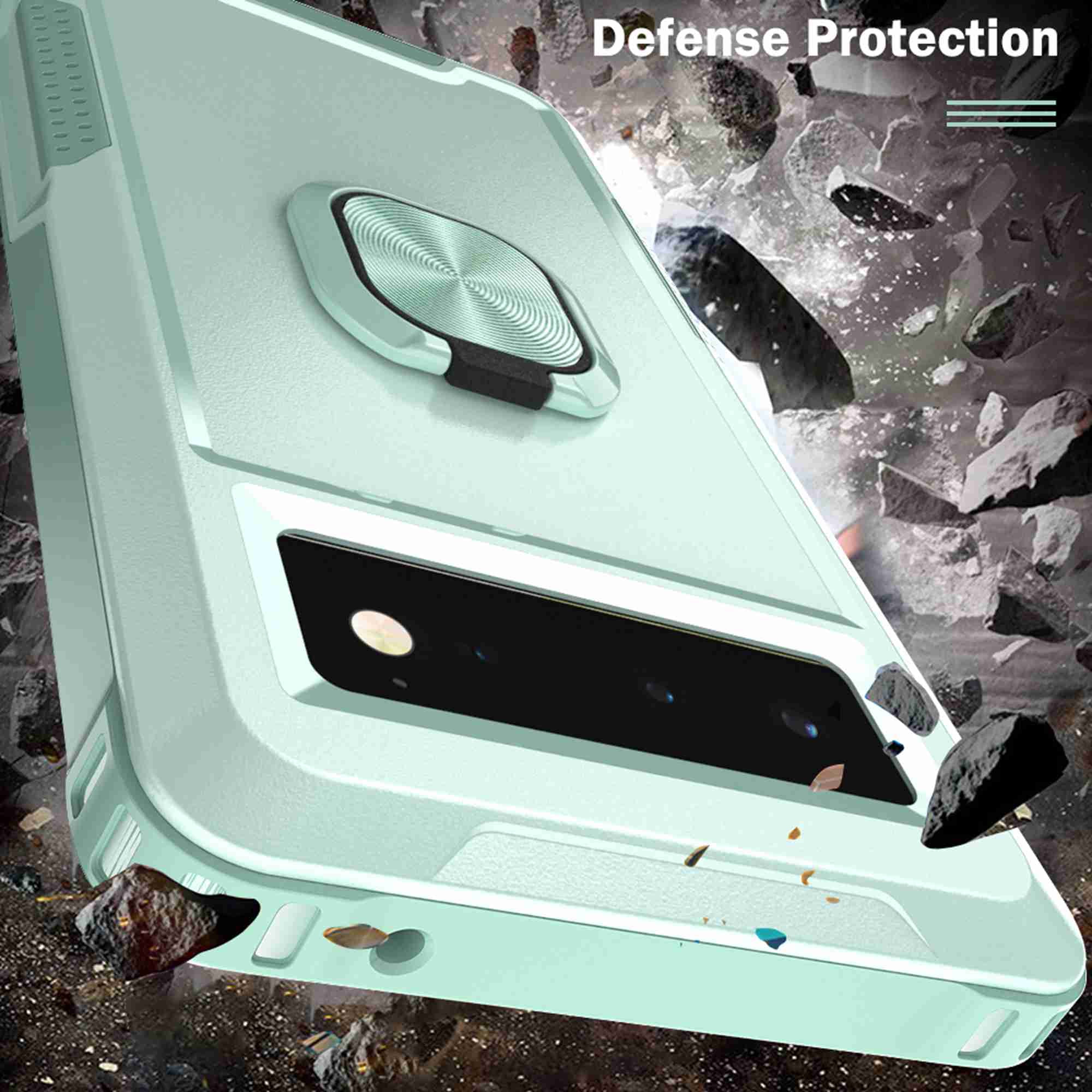 Green Dteck Google Pixel 6 Case with Stand
