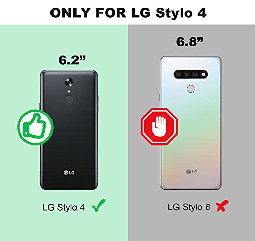 Purple Liquid Glitter Case with Stand for LG Stylo 4